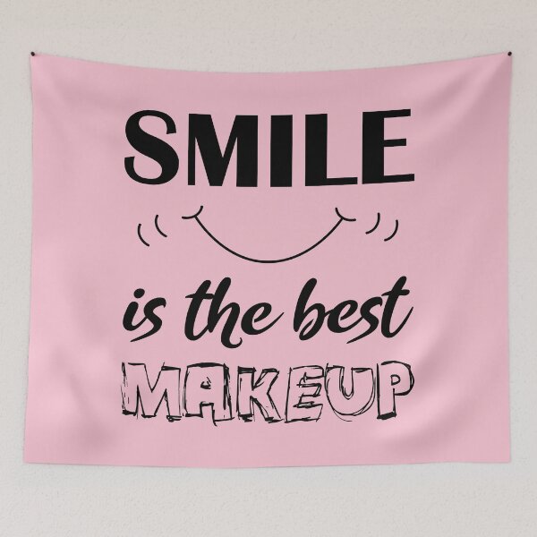 Item preview, A smile is the best make up - World smile day inspirational quotes for women designed and sold by Alice-Elgawi.