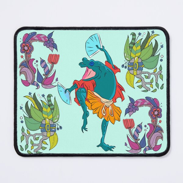 Item preview, Japanese Frog With Flowers Pattern designed and sold by TheBigShop1.