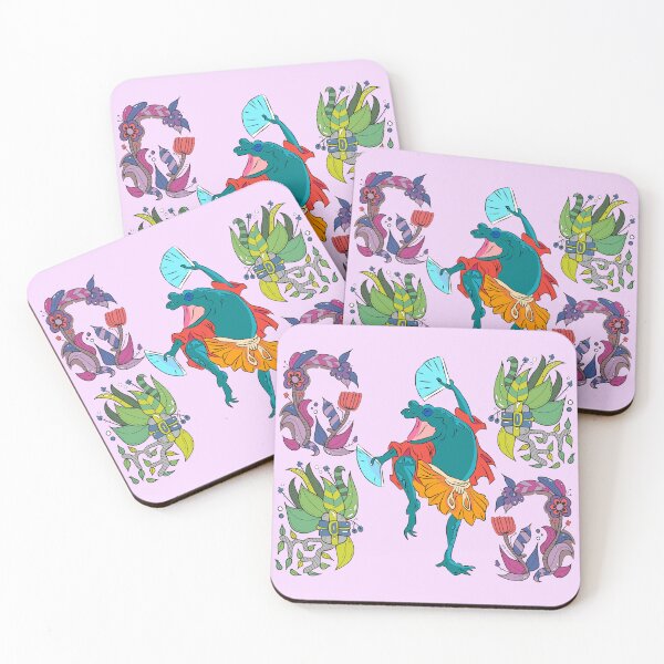 Item preview, Japanese Frog With Flowers Pattern designed and sold by TheBigShop1.
