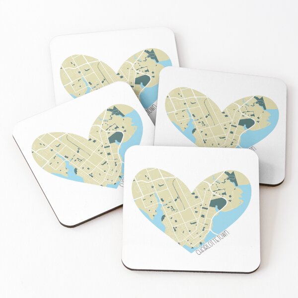 Item preview, Charlottetown Heart Map designed and sold by BekahsDoodles.