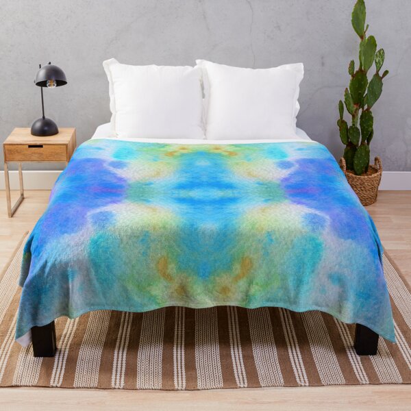 Item preview, Watercolor Art Abstract Blues Pinks designed and sold by Athena Milonas.