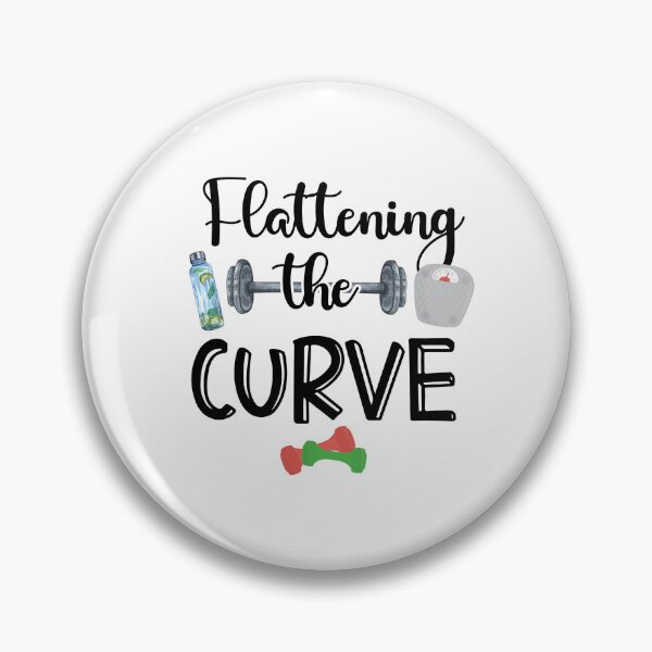 Item preview, Flattening the Curve-fitness gift for men and women designed and sold by BRtisticDesigns.