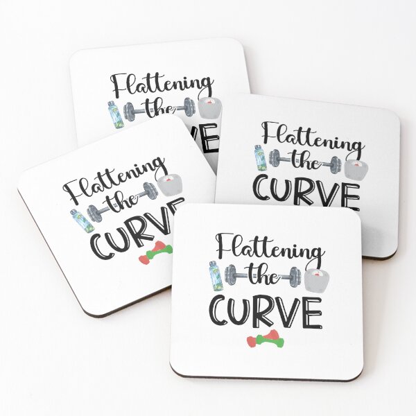 Item preview, Flattening the Curve-fitness gift for men and women designed and sold by BRtisticDesigns.