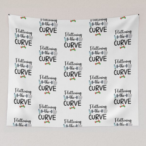 Item preview, Flattening the Curve-fitness gift for men and women designed and sold by BRtisticDesigns.