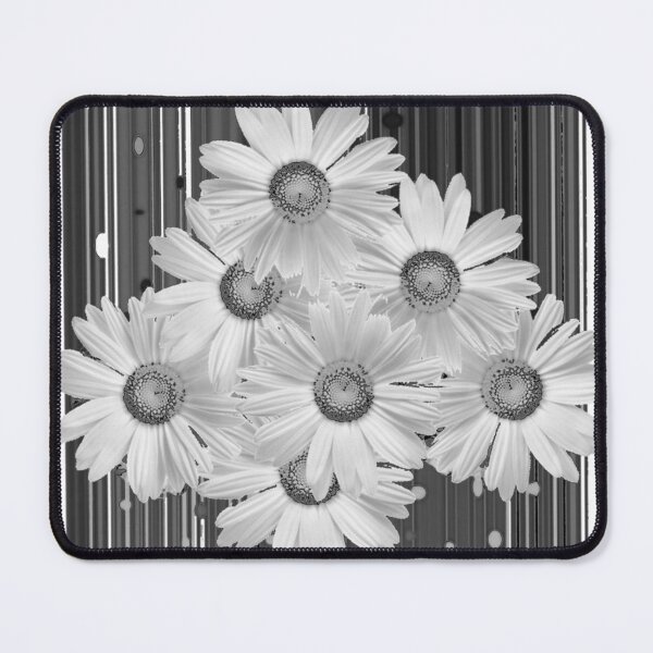 Item preview, SHASTA DAISIES BLACK & WHITE PATTERN ART designed and sold by sharlesart.