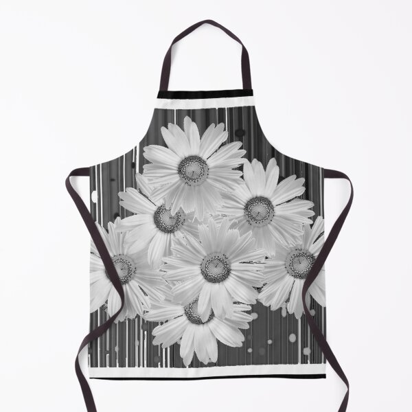 Item preview, SHASTA DAISIES BLACK & WHITE PATTERN ART designed and sold by sharlesart.