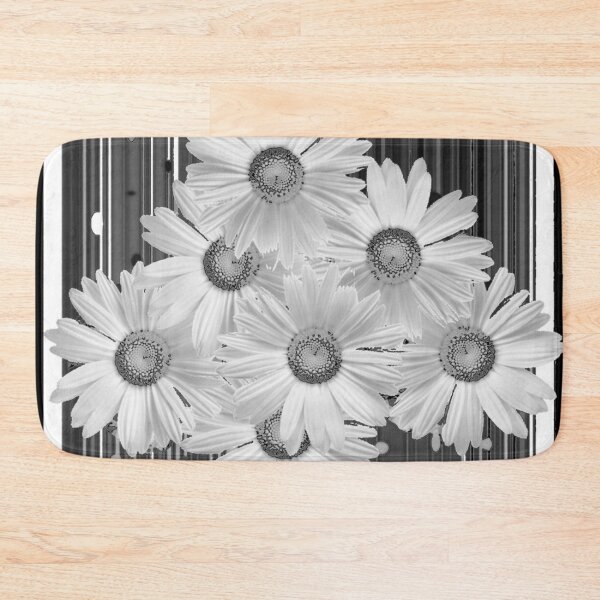 Item preview, SHASTA DAISIES BLACK & WHITE PATTERN ART designed and sold by sharlesart.