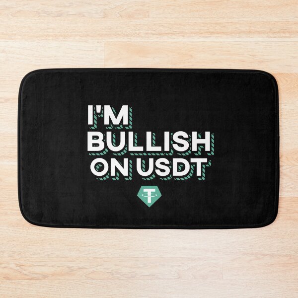 Item preview, Bullish on USDT - I'm Bullish on TETHER Cryptocurrency Coin designed and sold by TeeTimeShirts.