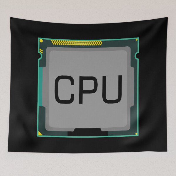 Item preview, cpu processor intel core chip hardware for computer pc motherboard technology element illustration graphic  computer nerd computer freak, hacker designed and sold by Marcin Adrian.