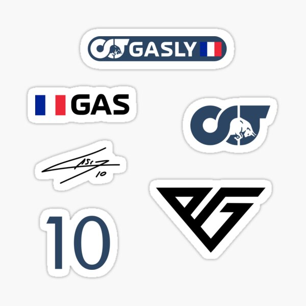 Pack Pierre Gasly AlphaTauri Sticker