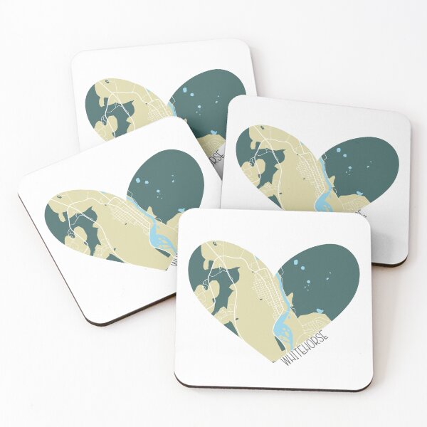 Item preview, Whitehorse Heart Map designed and sold by BekahsDoodles.