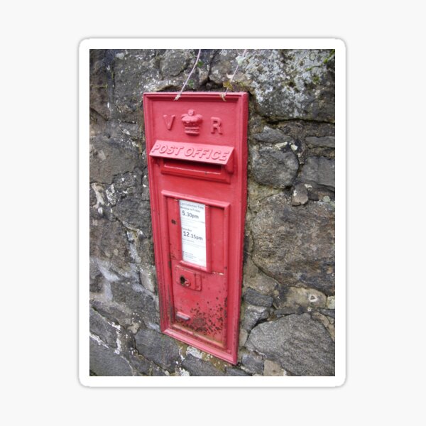 Royal Mail: Traditional, Red, Wall mounted British Post Box Sticker