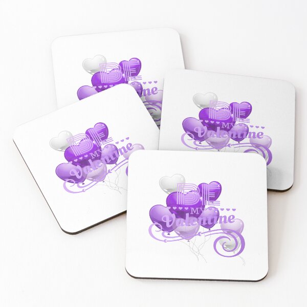 Item preview, “Be My Valentine” Balloon Love (Purple) designed and sold by PawsitiveMum.