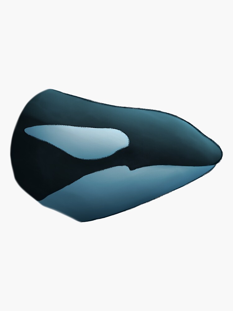 Thumbnail 3 of 3, Sticker, Kasatka the Orca designed and sold by Hydria.