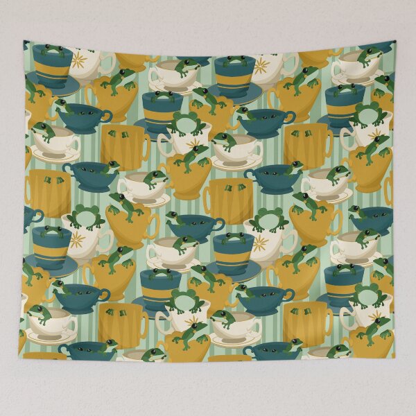 Item preview, Frogs and Teacups 1  designed and sold by Krystal  Thomas.