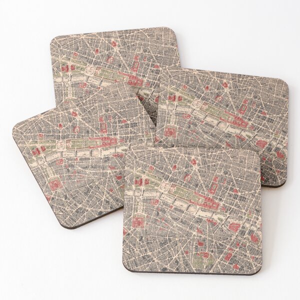 Item preview, Vintage Map of Paris designed and sold by Gin  Neko.