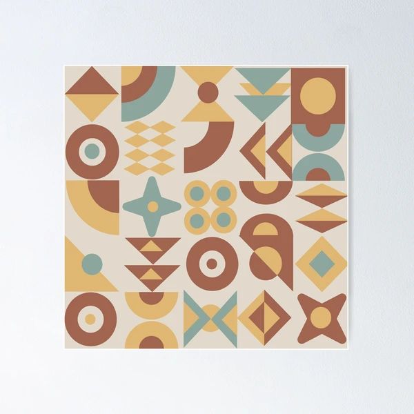 Mid-Century Modern - MCM - Neo Geo - Vintage Geometric Pattern