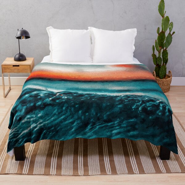 Item preview, Ocean Waves y Beach Shore al atardecer, vista romántica designed and sold by Paintcorner.