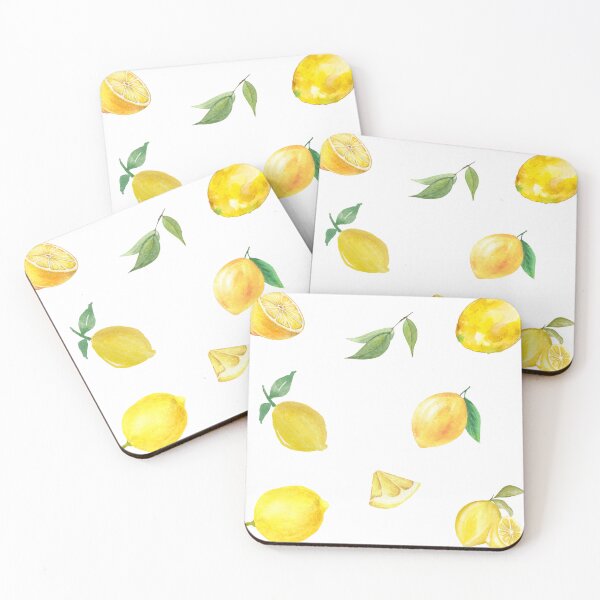 Item preview, Watercolor Lemons, Lemon Slices and Lemon Leaves  designed and sold by silviaol.