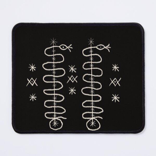 Item preview, Damballah Wedo Voudou Veve Black White Voodoo Danballa designed and sold by The  Murgatroyd.