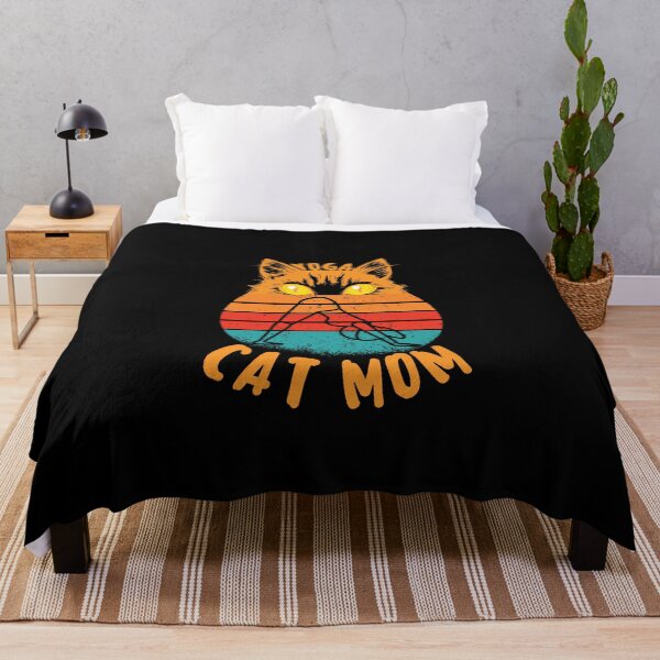 Item preview, funny retro yoga cat mom for cat and yoga lovers designed and sold by salahnewdesign.