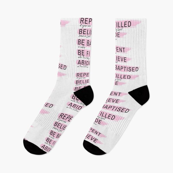 Item preview, Repent Believe Be baptised Be filled Abide- pink designed and sold by EdenAndOlive.
