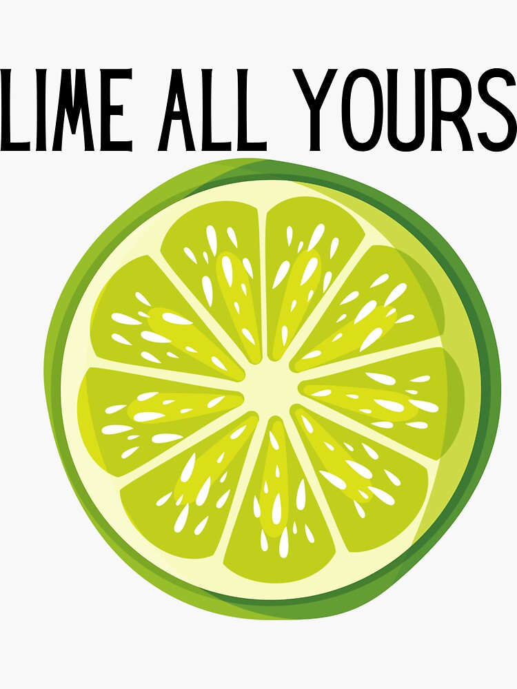 Beer with Lime Sticker for Sale by emilyosman