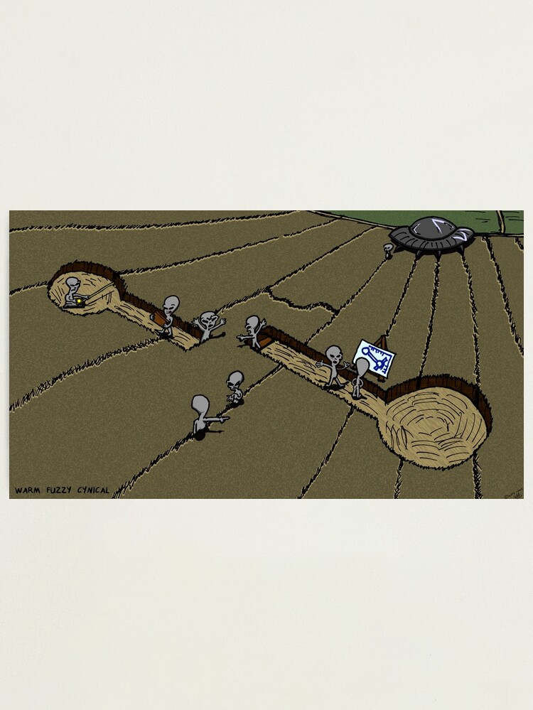 Alternate view of Crop Circle Planning - Warm Fuzzy Cynical Photographic Print