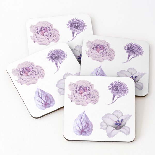Item preview, Vintage Purple Flower And Leaf Collection  designed and sold by SidhuKeet1.