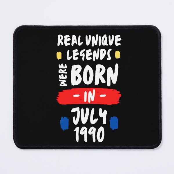Item preview, legendary were born in july | real unique legends were born |  | unique born in 1990 | b-day 1990 designed and sold by wear4gamers.