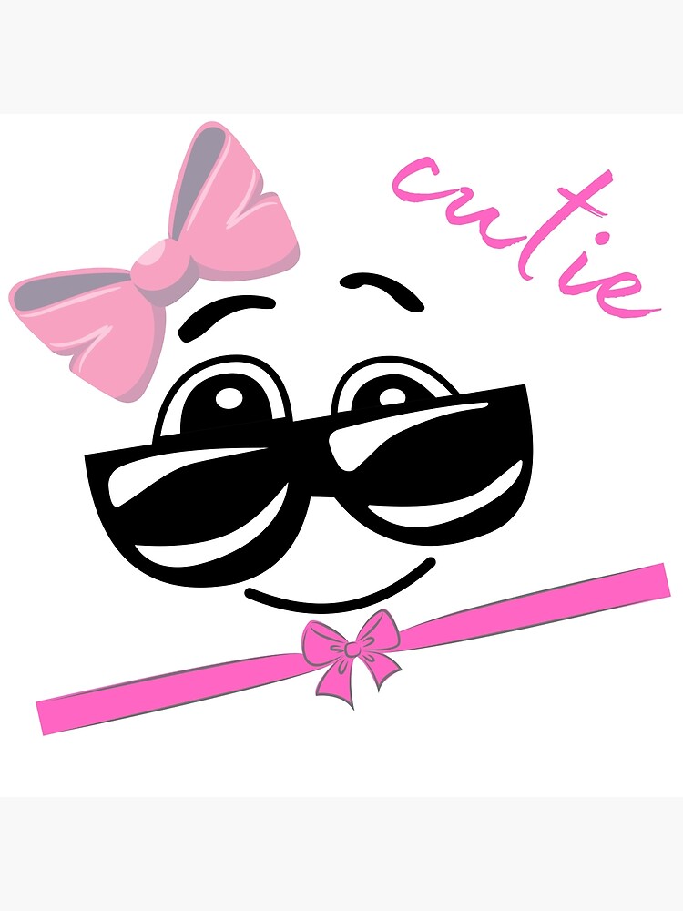 "cute pink ribbon emoji" Poster by emojiss Redbubble