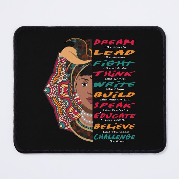 Item preview, Dream Lead Fight Think Write Build Speak Educate Believe Challenge Black month history  designed and sold by mountassirmahdi.