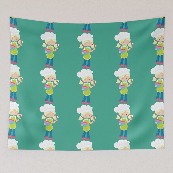 Item preview, BAKING - LITTLE BLOND GIRL LOVES TO BAKE designed and sold by KelliesCorner.