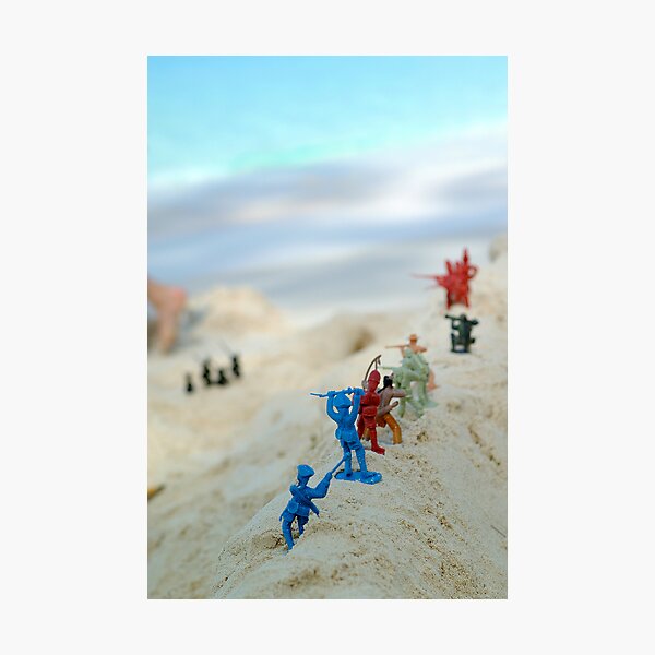Beach Army 01 Photographic Print