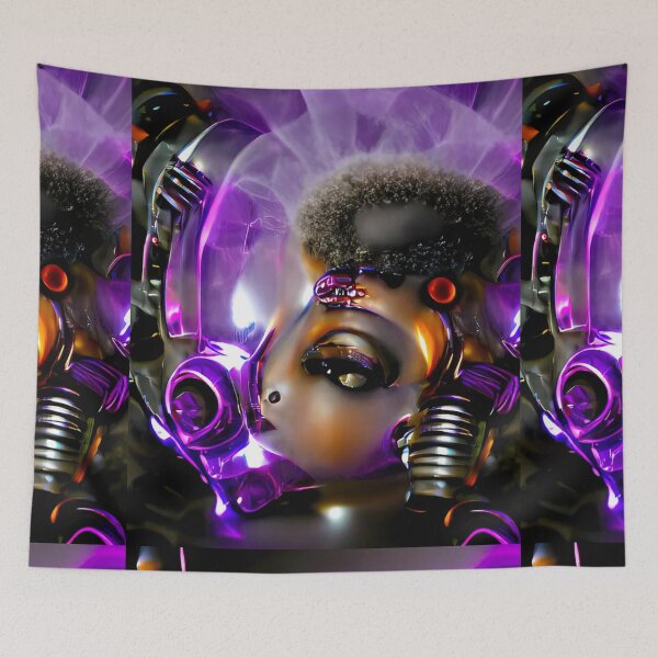 Item preview, Afro Punk Abstract AI Art Design designed and sold by boopsblunt.