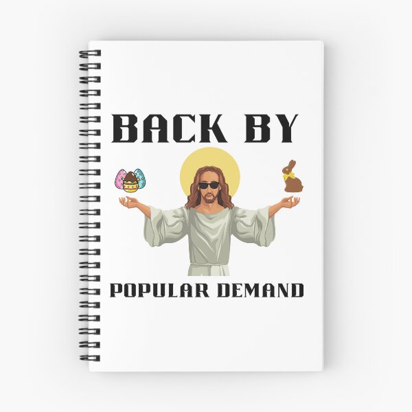 Item preview, Funny Easter 'Back by popular demand' - Jesus designed and sold by MyMintyPrinty.