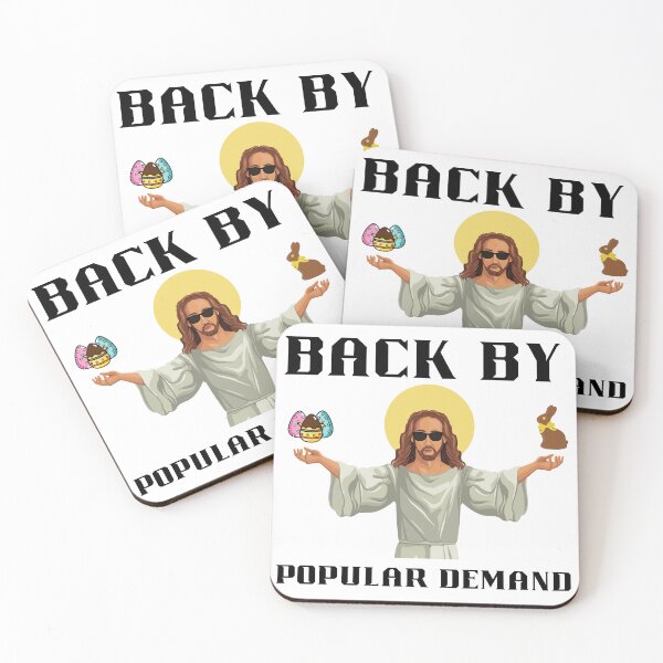 Item preview, Funny Easter 'Back by popular demand' - Jesus designed and sold by MyMintyPrinty.