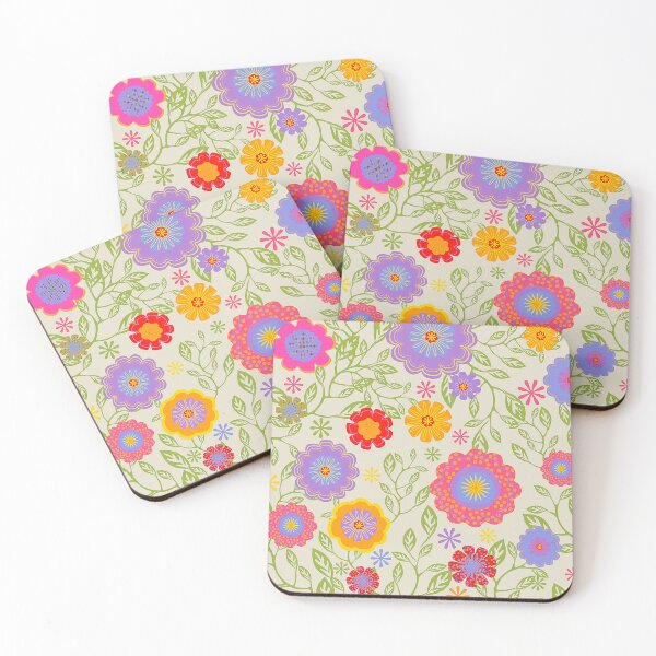 Item preview, CHEERFUL FLOWERS designed and sold by Swooncake Press.