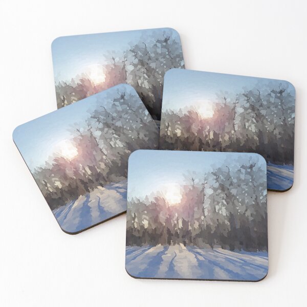 Item preview, Sombras del bosque en la nieve designed and sold by sunnywindows.
