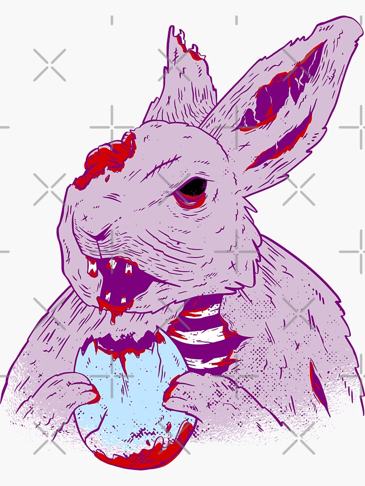 Easter Bunny Zombie  Zombie bunny, Bunny art, Bunny drawing
