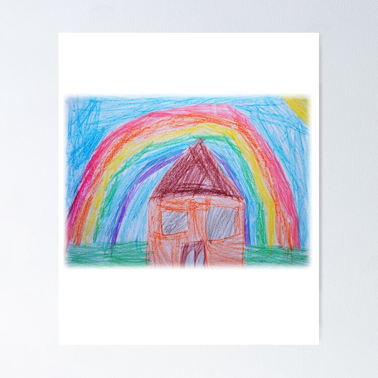 Rainbow Drawing | Rainbow drawing, Arts and crafts for kids, Arts and crafts