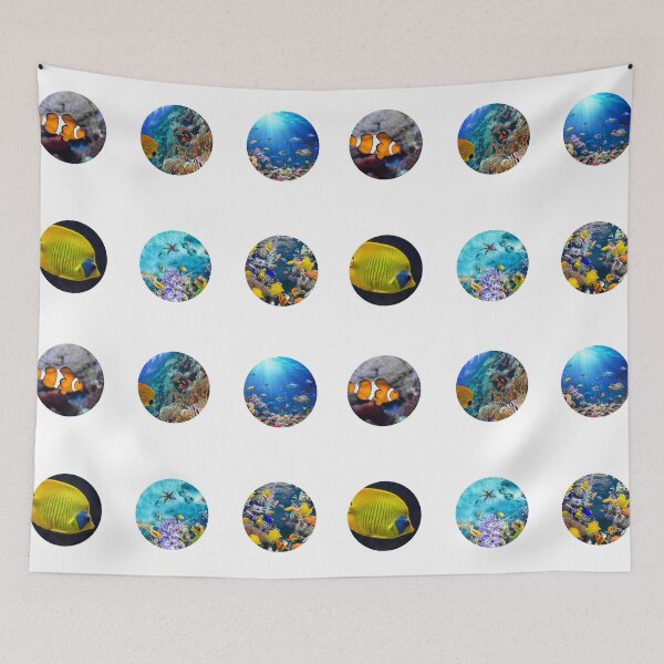 Item preview, Mixed Colorful Tropical Ocean Fish designed and sold by silviaol.