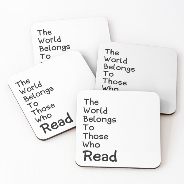 Item preview, The World Belongs To Those Who Read - Minimalist Design For Books Readers designed and sold by Fatamimosh.
