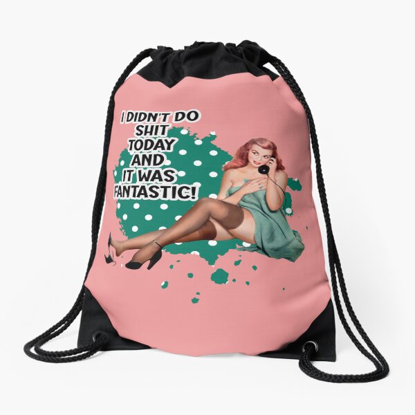 Item preview, I didn't do shit today Funny retro housewife  designed and sold by adriana-holmes.