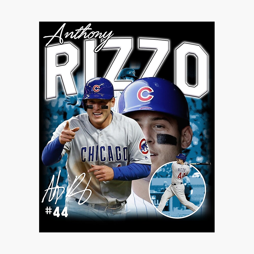 Anthony Rizzo Baseball Signature Vintage Retro 80s 90s Rap Style Poster  for Sale by WendellQuigley