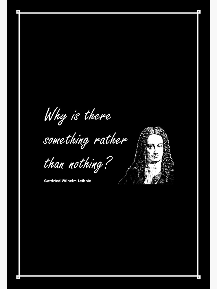 Disover Why is there something rather than nothing? Premium Matte Vertical Poster