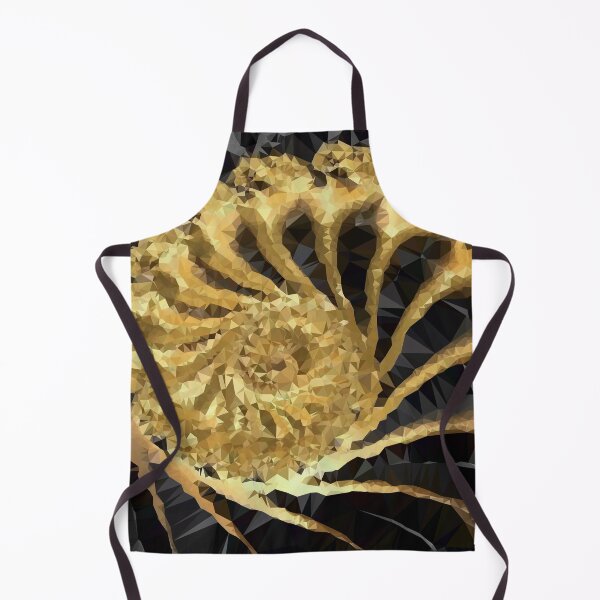 Artikelvorschau, Schwarzes Gold niedrige Polyfractal-Kunst-Dreiecke entworfen und verkauft von Vicky Brago-Mitchell®.