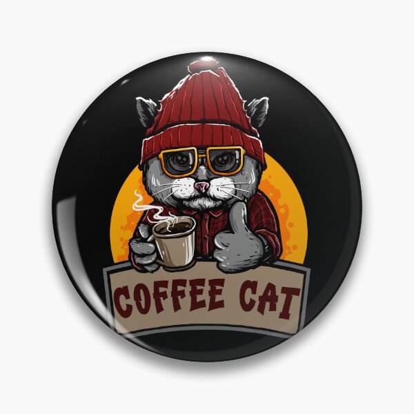 Item preview, Coffee Cool Cat designed and sold by The Sticker Place.