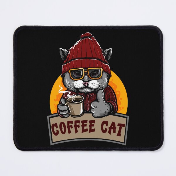 Item preview, Coffee Cool Cat designed and sold by The Sticker Place.