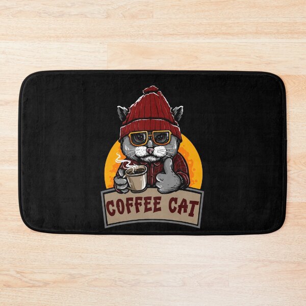 Item preview, Coffee Cool Cat designed and sold by The Sticker Place.